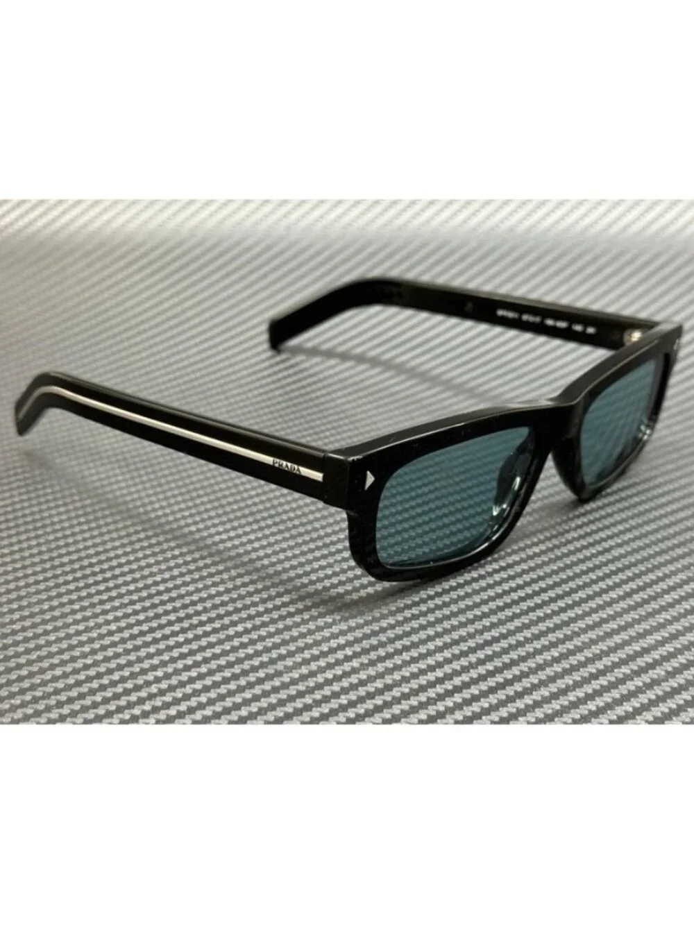 New PRADA Men Black Sunglasses 55-17-145